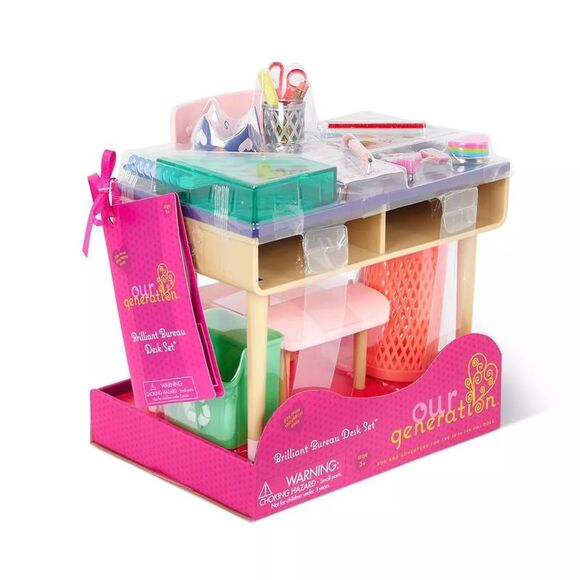 Our Generation Brilliant Bureau Home Desk Accessory Set For 18" Dolls - Picture 7 of 7